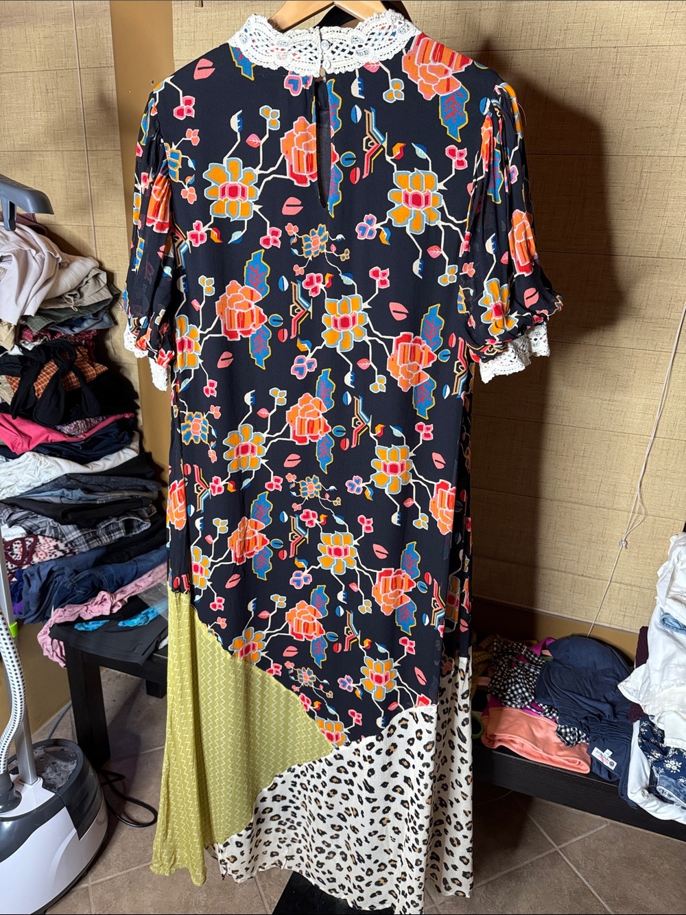 NWOT Verb by Pallavi Singhee Anthropologie Soniya Patchwork Maxi Dress Sz Large - Picture 10 of 13